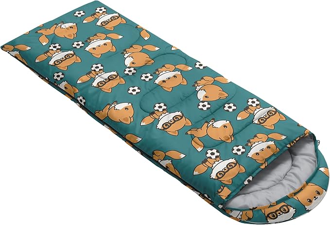 AILONEN Girls Pink Camping Sleeping Bags,Lightweight & Waterproof,3 Season Warm & Cool Weather,Cute Bow Duck Print Sleeping Bags for Kids,Girls,Adults Travelling,Outdoors