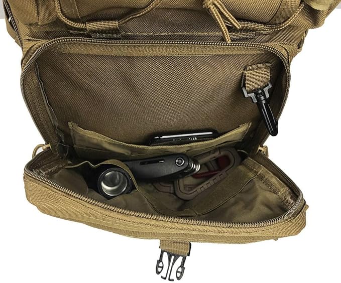 HAOMUK Tactical Sling Bag Pack Military Rover Shoulder Sling Backpack EDC Molle Assault Range Bag