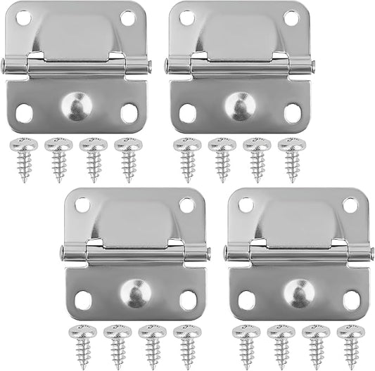 4PCS Cooler Hinge for Coleman, Stainless Steel Hinges Replacement with Screws, Compatible with Coleman Cooler, Cooler Accessory