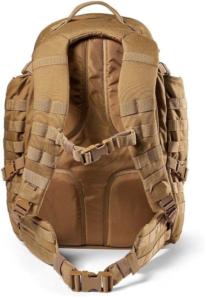 5.11 Tactical Backpack, RUSH 72 2.0 Military Survival Molle Back Pack with Laptop Compartment, Large, 55L, Style 56565ABR