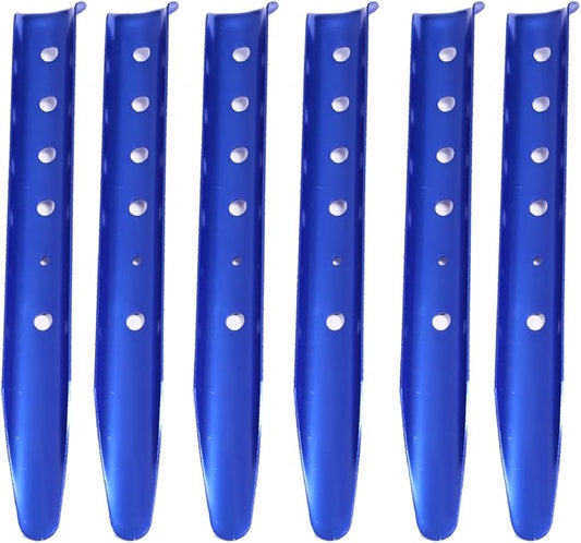 Azarxis Snow Sand Tent Stakes Pegs Aluminum U-Shaped Lightweight Heavy Duty Ground Nails for Beach Shade Canopy Camping Hiking Backpacking Picnic