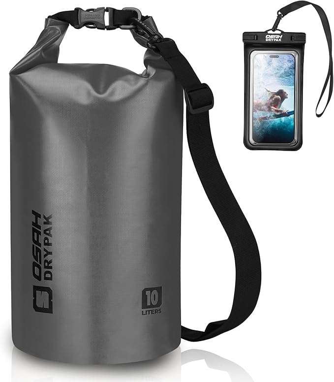 Waterproof Dry Bag, 5L/10L/20L/30L/40L Roll Top Lightweight Storage Backpack with Phone Case for Women & Men, Floating Waterproof Sack for Travel, Swimming, Kayaking, Paddle Board, Camping & Beach