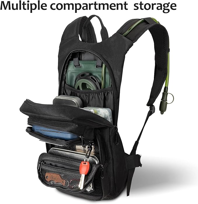 Hydration Backpack Tactical with 3L TPU Water Bladder: Hiking MOLLE Military Day Bag for Hunting for Men Women