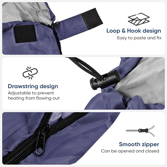 OBTANIM Sleeping Bags Portable Waterproof Camping Sleeping Bag for Adults Kids 4 Seasons Cold Weather or Warm Backpacking Hiking Mountaineering Indoor Outdoor Use