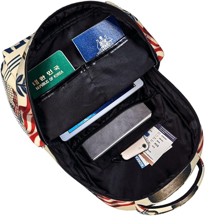 Rucksacks Lightweight Multipurpose Anti-Theft 250th Anniversary 1776-2026 Patriotic Freedom Art Shoulder Bag Large Capacity Business Computer Bag With Smooth Zippers