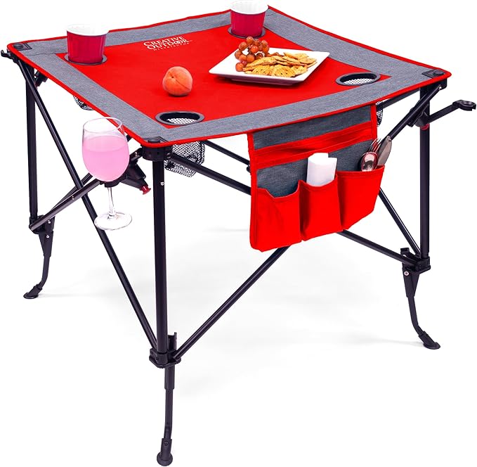 Creative Outdoor Folding Wine Table | Portable | Camping Beach Picnic & Patio