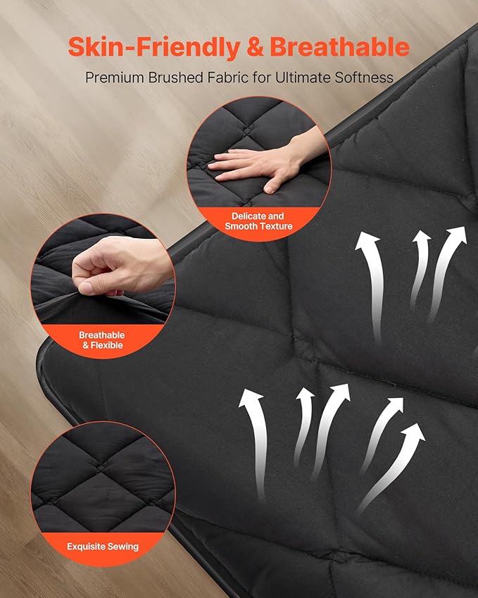 VEVOR 9-Layer Japanese Futon Mattress, 3.5" Thick Twin Tatami Mat, Foldable Roll Up Mattress for Sleeping with Storage Bag, Portable Floor Mattress for Camping Dormitory Yoga, Black