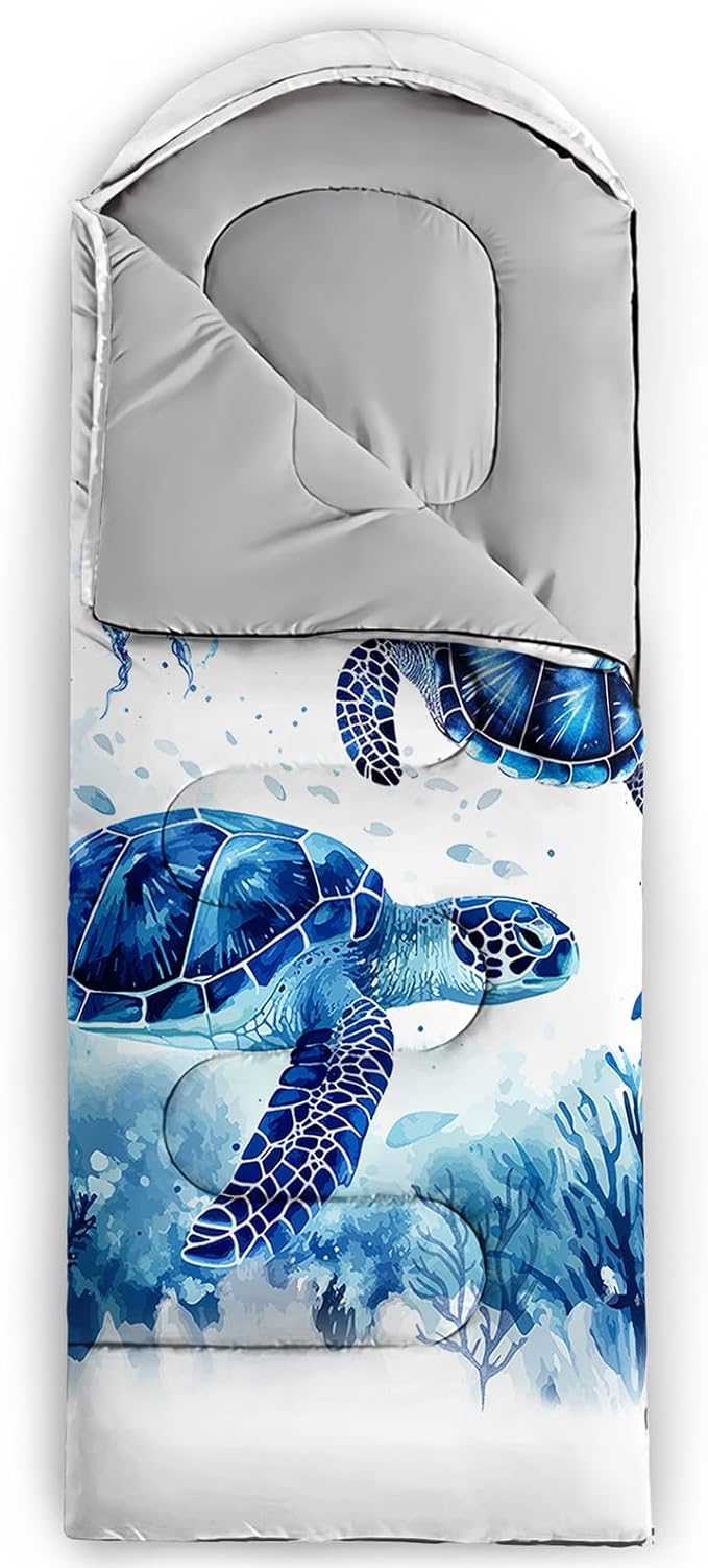 QOOMO Camping Sleeping Bags,3 Season Warm & Cool Weather,Lightweight,Waterproof Sleeping Bags for Adults & Kids,Traveling,and Outdoors,Camping Gear Equipment