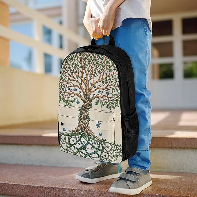 Supdreamc Rucksacks Multipurpose Anti-Theft Big Capacity Bookbag, Dna Tree Of Life Travel Hiking Camping Rucksack With Padded Straps