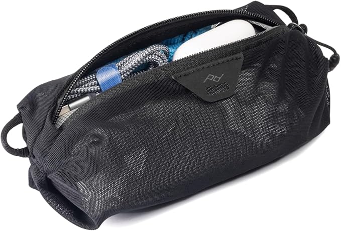 Peak Design Ultralight Mesh Packing Cube, Eclipse, Stretchy Mesh Luggage Cube with Strap Attachment Points and Luggage Pass Throughs, Zipper Opening, Travel Organizer for Men and Women, Size XXS