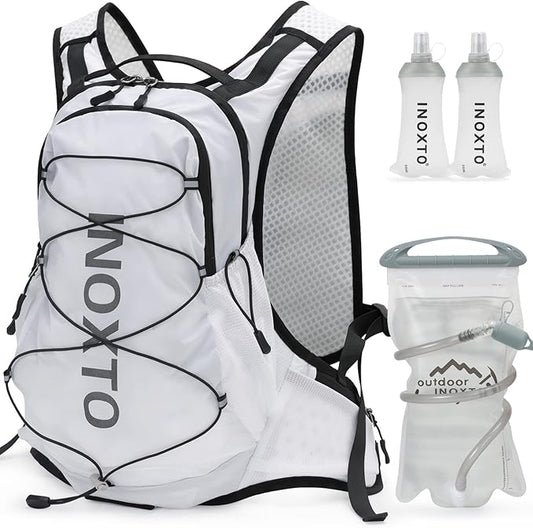IX INOXTO Hydration Pack Backpack, Lightweight Water Backpack with 2L Hydration Bladder Daypack for Men Women,Running Hydration Vest for Trail Running Hiking Cycling Race Climbing