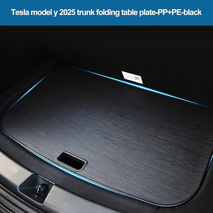 Tesla Model Y Dedicated Camping Table Set with 2 Collapsible Stools Premium Outdoor Folding Table for Outdoor Adventures Beach BBQ Picnics and Road Trips Compatible with 2021 2022 2023 2026 Model Y