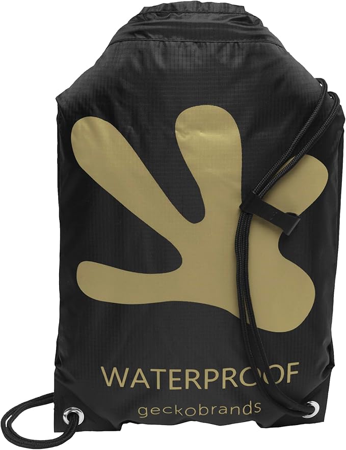 geckobrands Embark 10L Drawstring Backpack – Waterproof, Lightweight Dry Bag for Beach, Hiking, and Light Water Activities