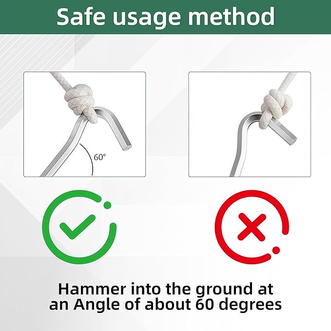15pcs Tent Stakes, 7 Inch Aluminum Alloy Tent Pegs Tarp Camping Stakes Garden Edging Fence Hooks, Landscape Pins for Outdoor Camping, Gardening, Hiking
