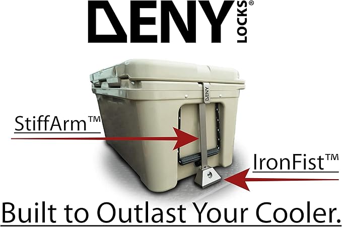 DENY Security Cooler Lock Fits RTIC 45 Cooler