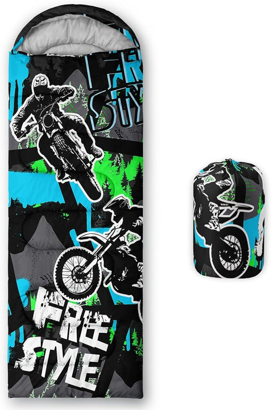 AILONEN Girls Pink Camping Sleeping Bags,Lightweight & Waterproof,3 Season Warm & Cool Weather,Cute Bow Duck Print Sleeping Bags for Kids,Girls,Adults Travelling,Outdoors