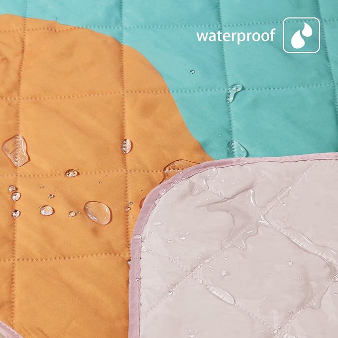 Exclusivo Mezcla Waterproof Picnic Blanket 60x80 Inches Large Multicolor Floral Polyester Sandproof Modern Camping Blanket