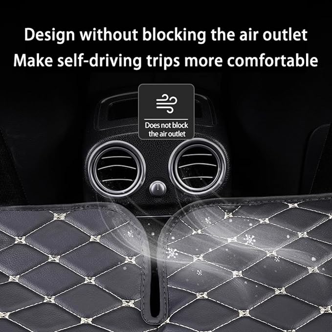 Non-Inflatable Car Mattress Back Seat Bed Extender Portable Folding Camping Travel for Sleeping (Black [Black line])