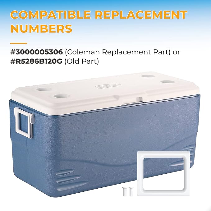 Cooler Handle Replacement Parts for Coleman 2-Way,Xtreme Cooler Handle for Camping Cooler Accessories,Double Layer Durable Design Cooler Part #3000005306#R5286b120g
