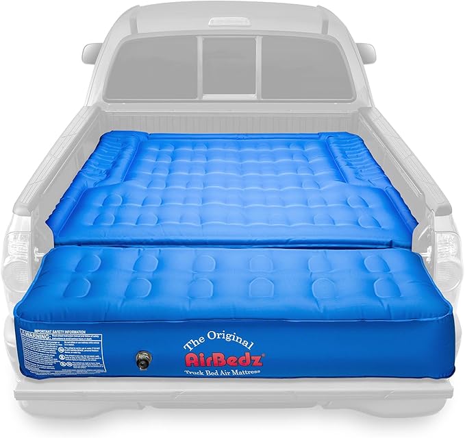 Pittman - Truck Bed Mattress 5.5 ft > 5ft - The Original Airbedz Truck Bed Air Mattress - Mid Size Short Beds Like The Tacoma - 25% More Coverage for Pickup Camping