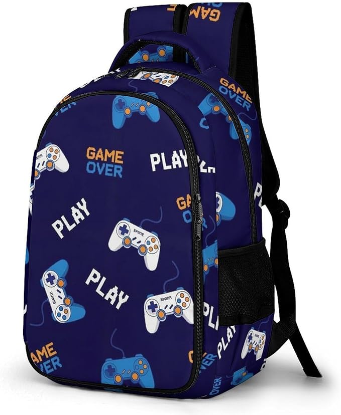 Large Capacity Travel Backpack Play Video Game Weapon Games, Carry On Anti Theft Laptop Backpack with Multi Compartments for Business Weekender Hiking