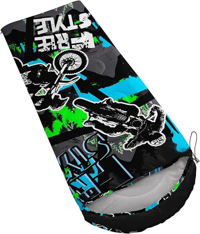 AILONEN Girls Pink Camping Sleeping Bags,Lightweight & Waterproof,3 Season Warm & Cool Weather,Cute Bow Duck Print Sleeping Bags for Kids,Girls,Adults Travelling,Outdoors