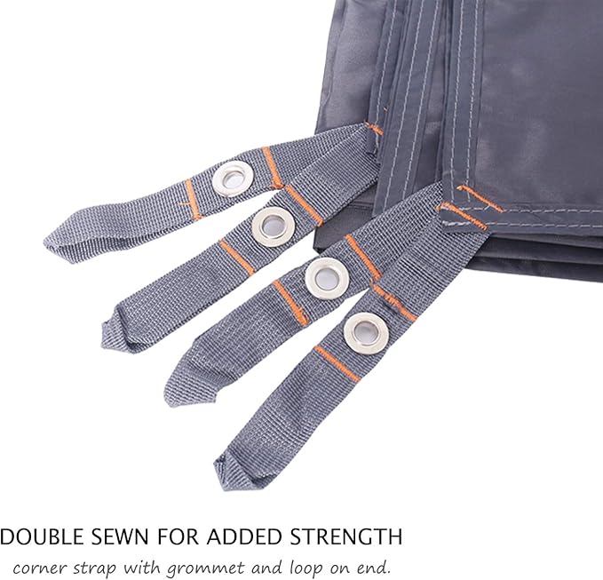 Hikeman Tent Footprint - Waterproof Camping Tarp, Heavy Duty Tent Floor Saver, Ultralight Ground Sheet Mat for Hiking, Backpacking, Hammock, Beach - Storage Bag Included(XL-83”x83”)