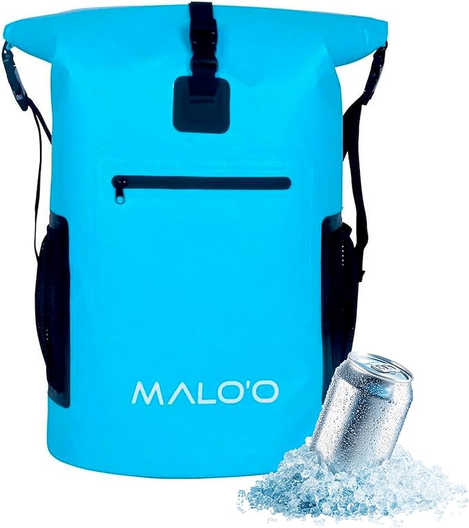 Malo’o Pro Adventure Insulated Backpack Cooler, Leakproof Soft Cooler Backpack for Camping, Fishing, Hiking, Kayaking, Beach