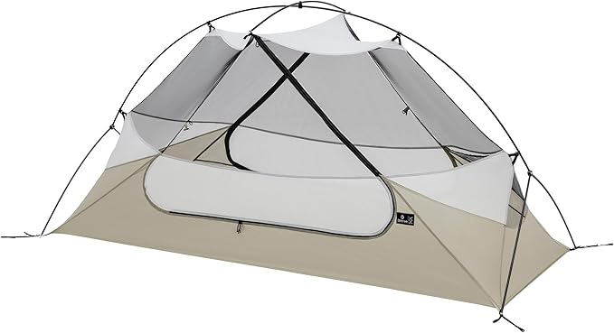 Thous Winds Camping Tent, 1 Person Lightweight Tent for Backpacking, Ultralight Easy Setup Waterproof Camping Tent, for Outdoor Trekking Mountaineering