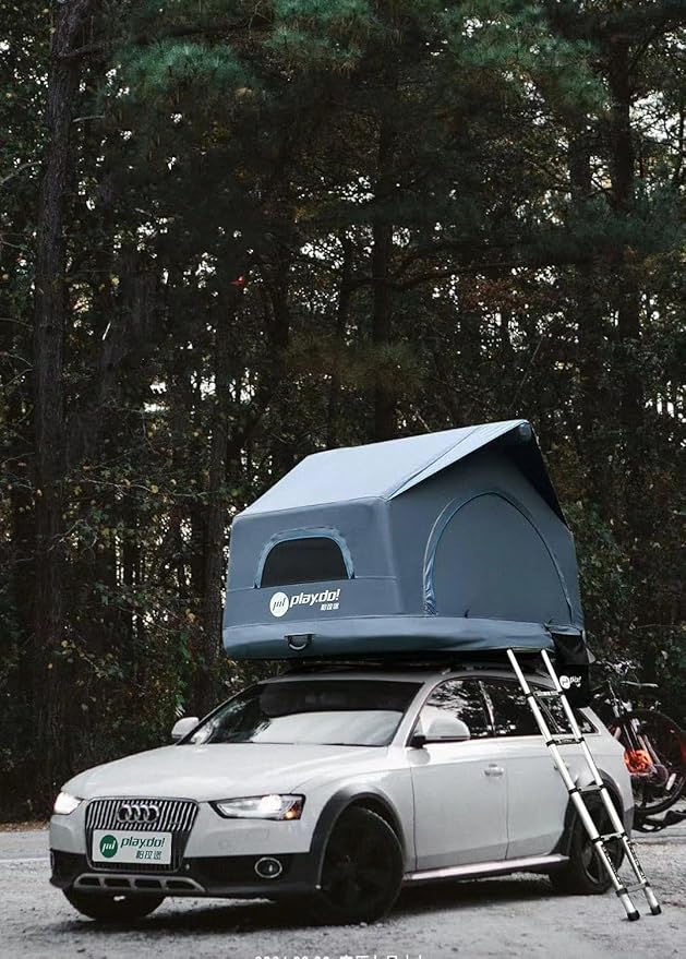 UNISTRENGH Car Roof Top Tent - Overland Water Camping Inflatable Waterproof Rooftop for SUV Jeep Bronco Off-Road Vehicle - Soft Cover Multi-Functional 2-3 Person