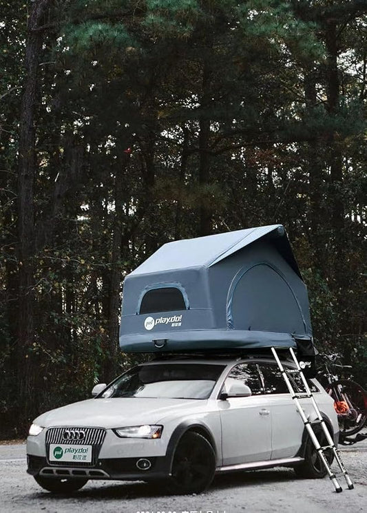 UNISTRENGH Car Roof Top Tent - Overland Water Camping Inflatable Waterproof Rooftop for SUV Jeep Bronco Off-Road Vehicle - Soft Cover Multi-Functional 2-3 Person