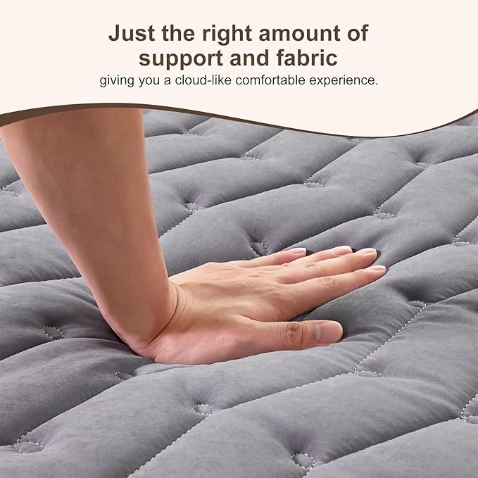Premium Foam Japanese Futon Floor Mattress Full Size 54"x 80",100% High Density Foam Comfortable Floor Mattress,3.2" Thicken Foldable Sleeping Pad,Dormitory Tatami Mat,for Adult and Kids (Gray)