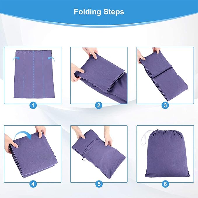 Sleeping Bag Liner, Lightweight Portable, Soft Travel and Camping Sheet, with Compact and Carry Bag, for Travel, Hotel