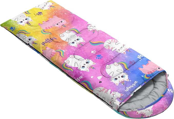 QOOMO Camping Sleeping Bags,3 Season Warm & Cool Weather,Lightweight,Waterproof Sleeping Bags for Adults & Kids,Traveling,and Outdoors,Camping Gear Equipment