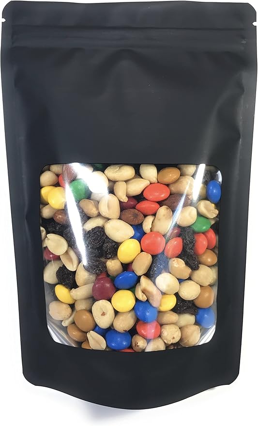 100 Pack Resealable Ounce Smell Proof Bags 6” x 9” x 3” Stand Up Zip Seal Foil Pouch. Clear Window - Not Frosted. Leak Proof, Food Grade. ROYPACK