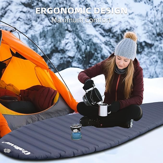 Ultralight Sleeping Pad for Camping, 74.8"x23.2" Camping Mat with Pump Sack Inflatable Sleeping Pads Compact for Camping Backpacking Hiking Traveling Tent