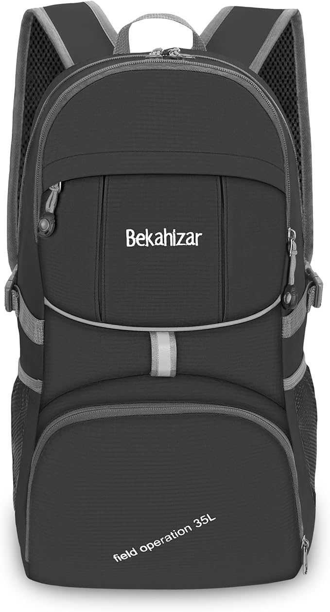 Lightweight Foldable Backpack 35L Hiking Daypack Packable Day Bag For Men Women Outdoor Travel Walking Camping