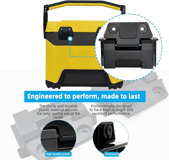 2PCS Cooler Hinges & Screws Kit for Igloo 25/52/72 Qt BMX Coolers - Exact Fit Replacement Hinges (Heavy-Duty Design)