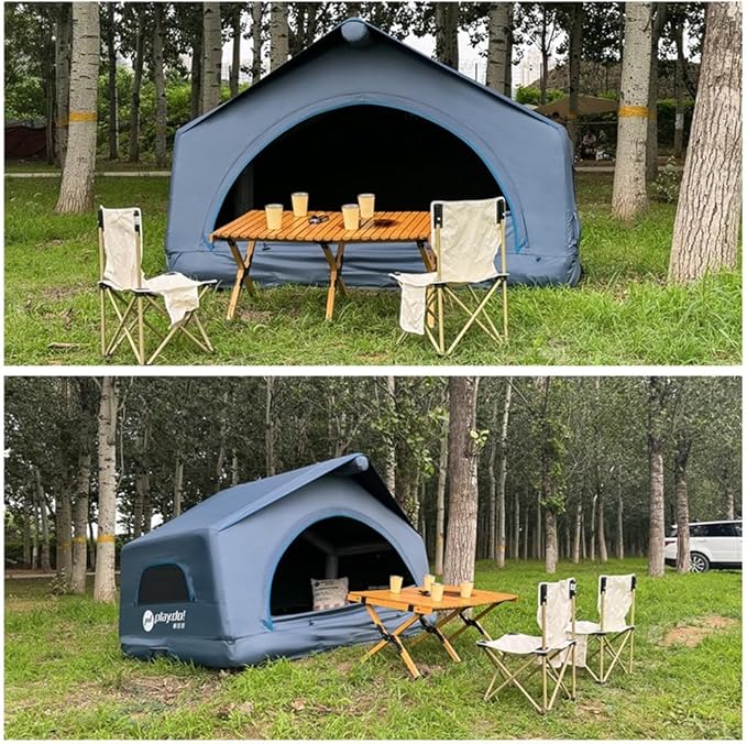 UNISTRENGH Car Roof Top Tent - Overland Water Camping Inflatable Waterproof Rooftop for SUV Jeep Bronco Off-Road Vehicle - Soft Cover Multi-Functional 2-3 Person