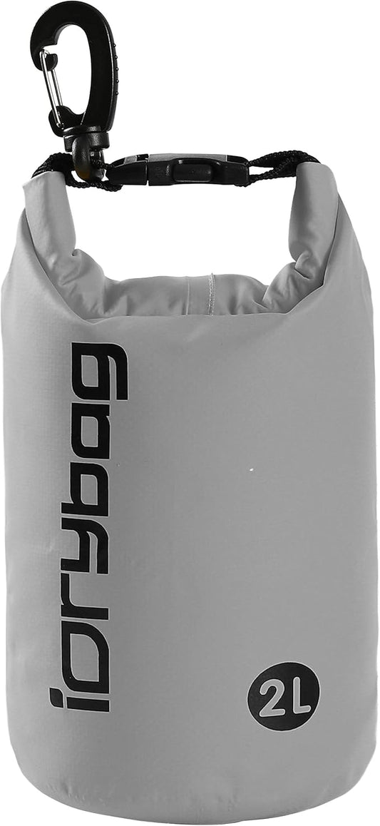 IDRYBAG Dry Bag for Kayaking Waterproof 2L/5L/10L/15L/20L, Small Dry Sack Waterproof Bag for Boating
