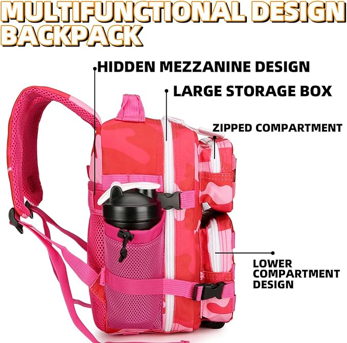 9L Mini Tactical Backpack for Men and Women Tactical Backpack Small for Hiking Small Tactical Bag Fitness Pack