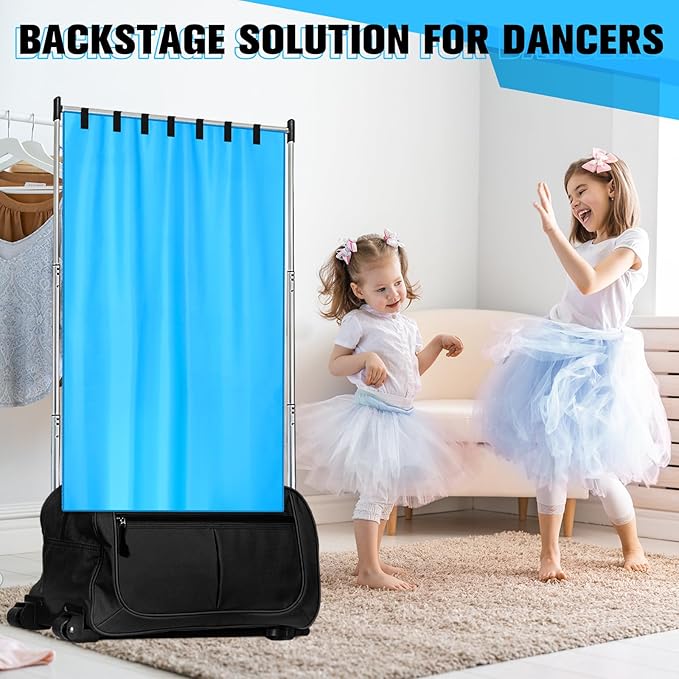 Privacy Curtain for Dance Bag Suitcase Portable Changing Room Privacy Curtain Without Rack Partition Screens for Dancer Backstage Accessories, Camping, Window Shades