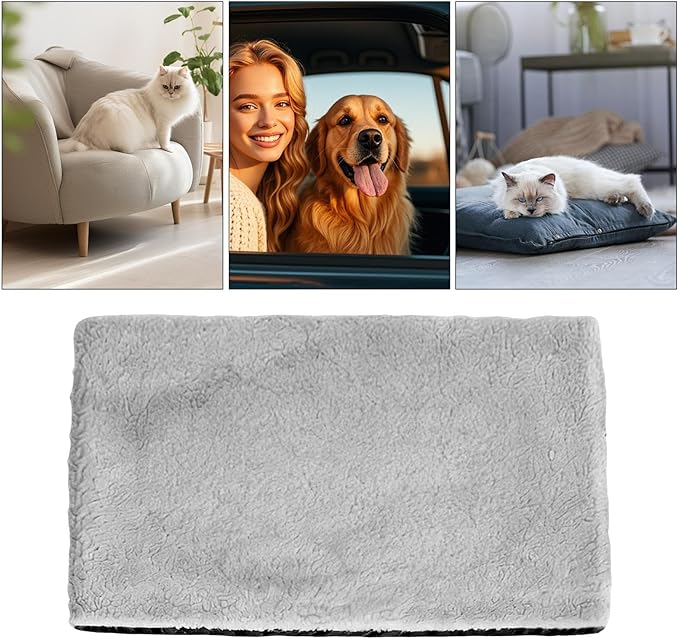 Self Warming Pet Bed | Insulated Warm Non Electric - Self Heating Pad for Cats Dogs - for Puppy Sleeping Indoor Outdoor Living Room Bedroom Balcony Couch Kennel Cold Weather