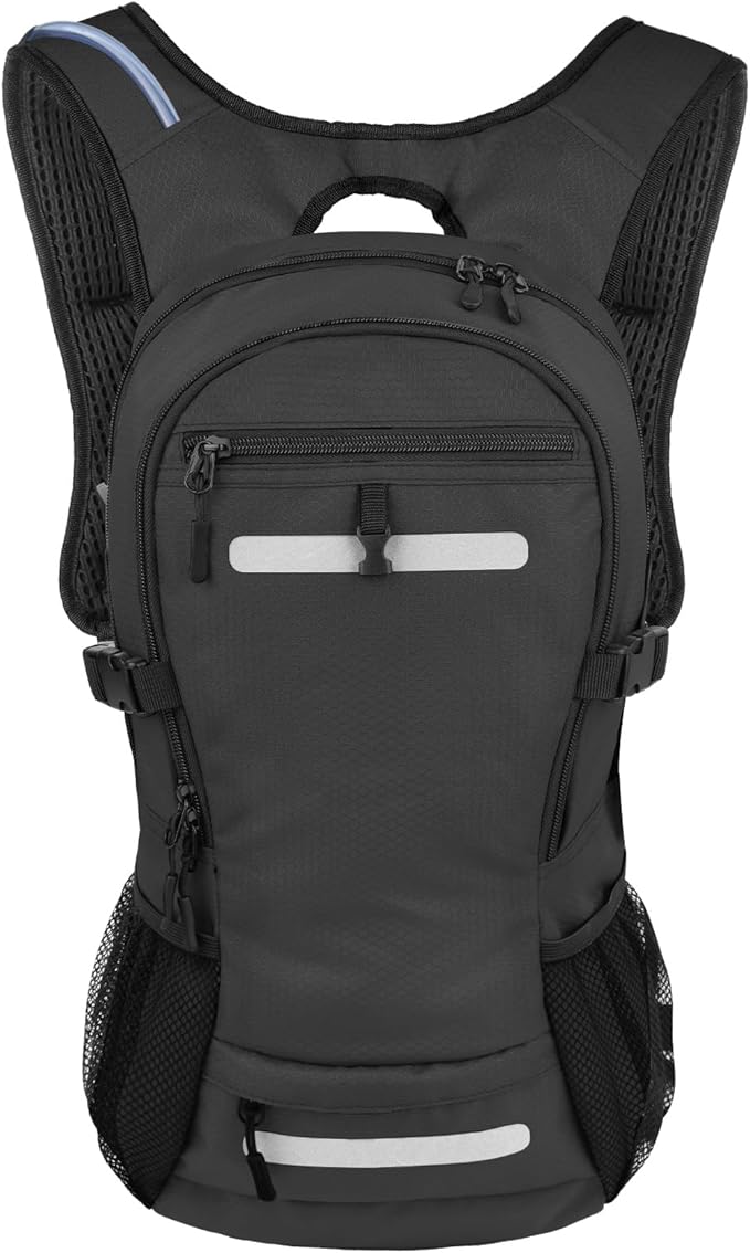 20L Hydration Backpack with 3L Water Bladder Water Backpack for Hiking Hydration Pack Insulated Daypack for Commuting Black