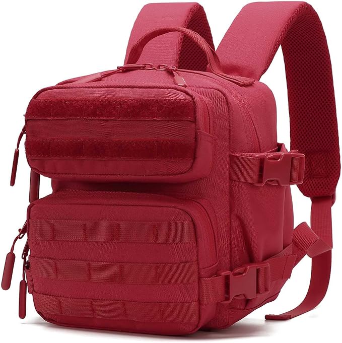 9L Mini Backpack for Women, 9L Small Hiking Backpack of Gym, Travel, Camping (Red)