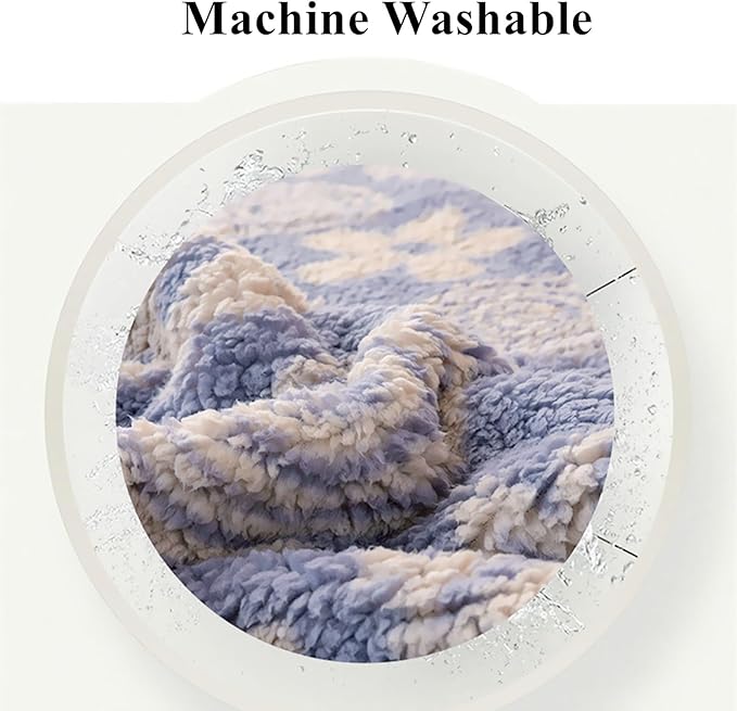 UKELER Boho Sherpa Fleece Blanket 80'' × 90'', Ultra Soft Aztec Queen Blanket for All Season, Cozy, Plush, Bohemian Throw Blanket for Bed/Couch/Sofa/Office/Camping