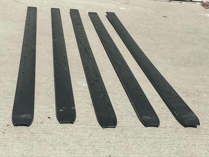 Sandbaggy Flat Steel Stakes for Concrete Forms with Nail Holes - 1.5" Wide - Painted - Removable, Reusable, V Point End - Construction Grade Stakes (30, 36 inch)