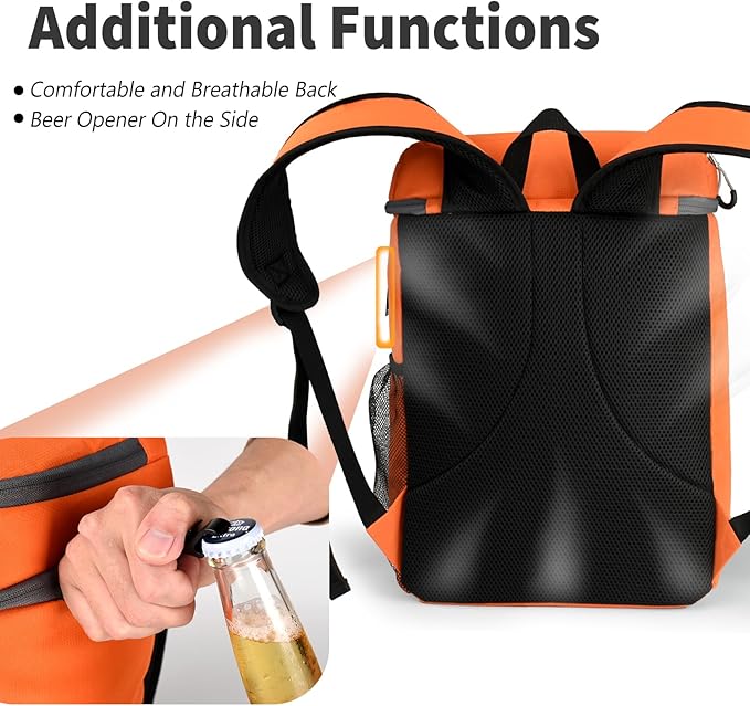 Backpack Cooler,36 Can Cooler Backpack & Portable Lightweight Backpack Coolers Insulated Leak Proof for Men and Women