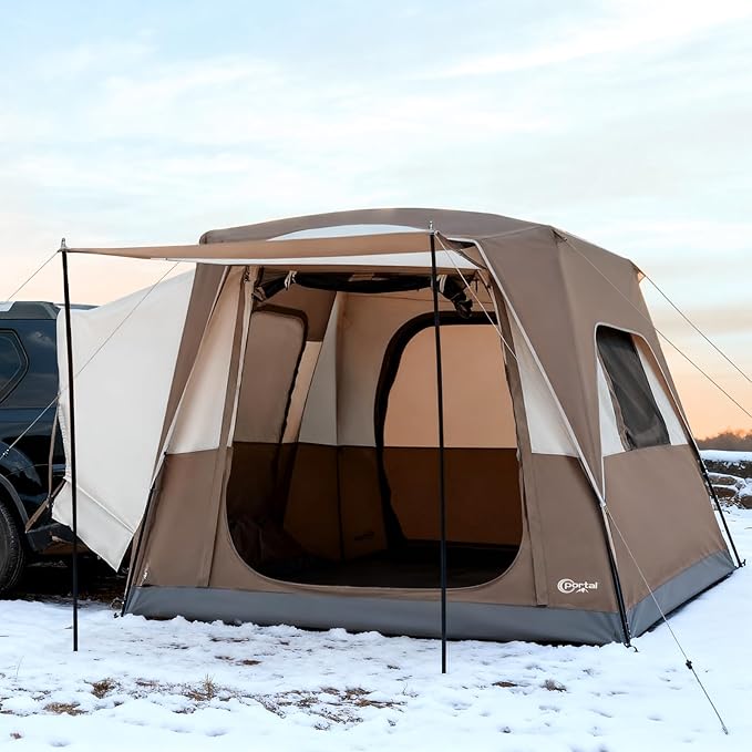 Portal 5-Person SUV Tent with Porch, 2-in-1 Car Camping Tent, Water-Resistant & Windproof, Trunk Tent for Travel & Outdoor Adventures