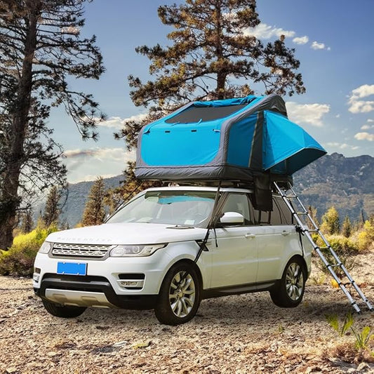 UNISTRENGH Truck Rooftop Tents Portable Inflatable Family Camping SUV Car Roof Top Tent with Skylight, Sun, Wind, and Waterproof SUV Truck Roof Tents